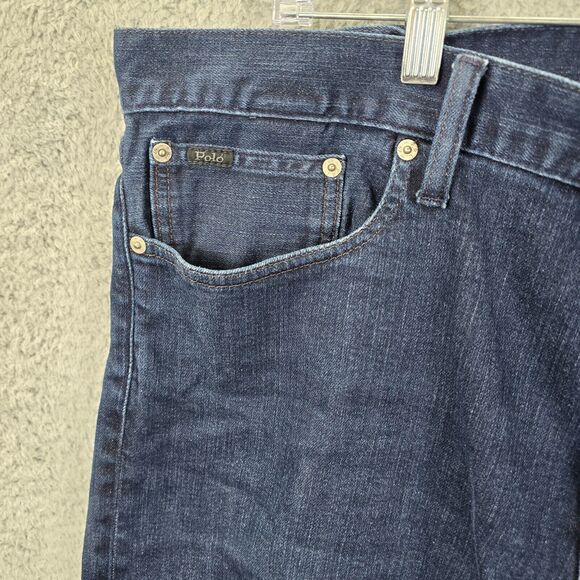Polo Ralph Lauren Men's Blue Straight Dark Wash Jeans Size 40x32 - Picture 2 of 14